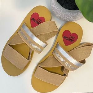 ★ Love Moschino Chic Slingback Strappy Sandal